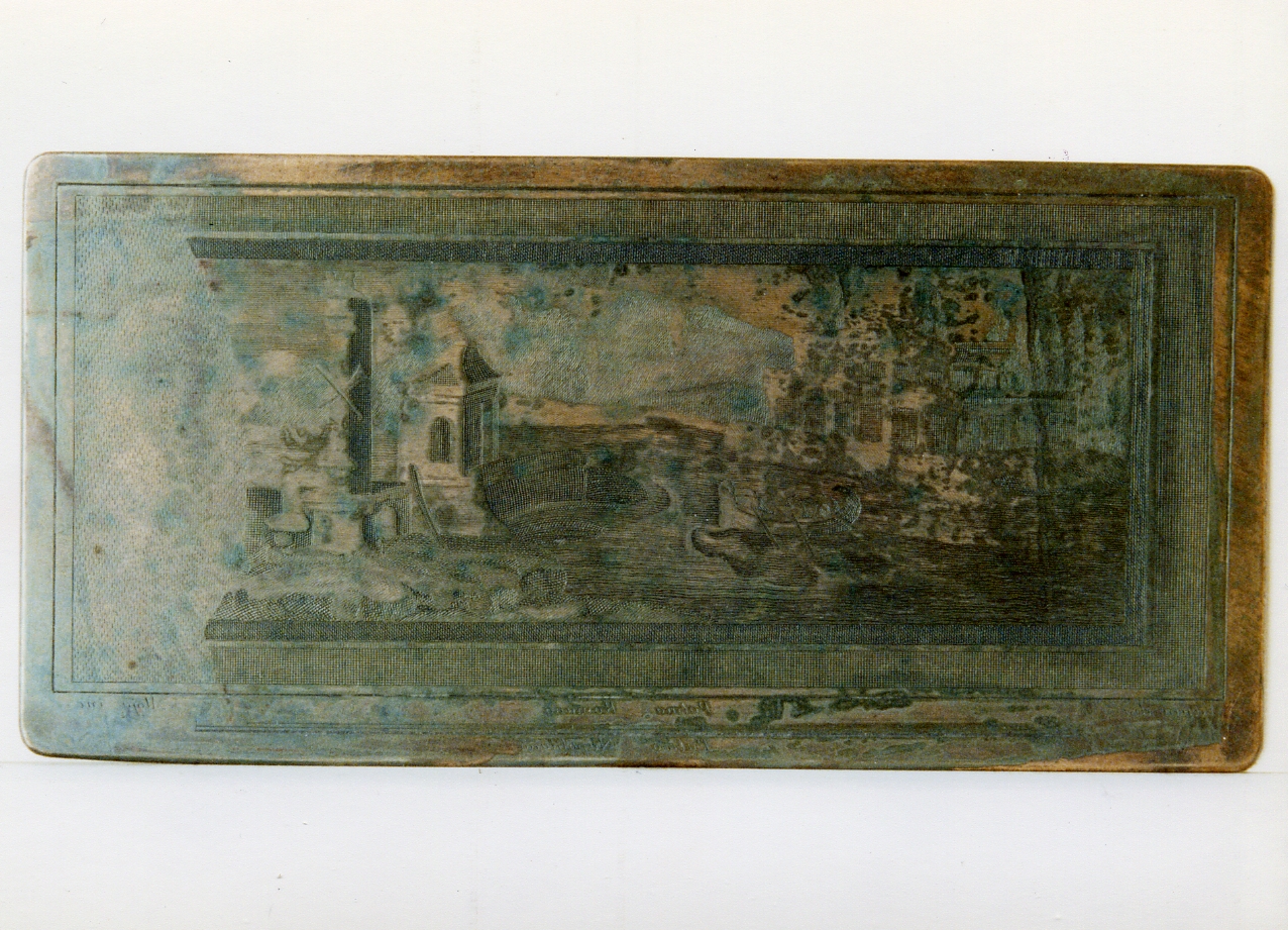paesaggio marino (matrice) di Vanni Nicola, Aloja Luigi (sec. XVIII)