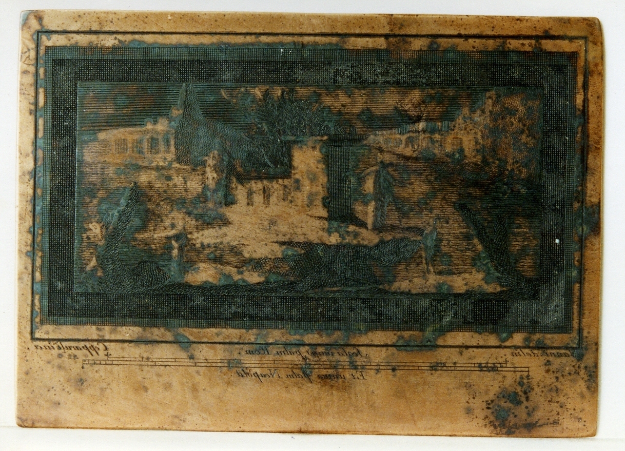 paesaggio marino con figure (matrice) di Cepparoli Francesco, Vanni Nicola (sec. XVIII)