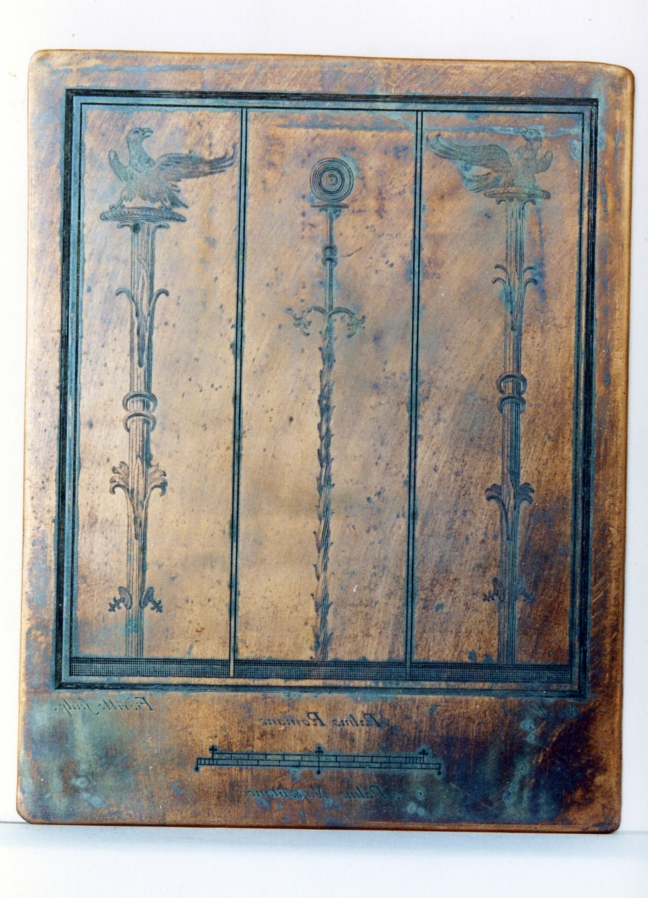 motivi decorativi a candelabro (matrice) di Fiorillo Nicola, Vanni Nicola (sec. XVIII)