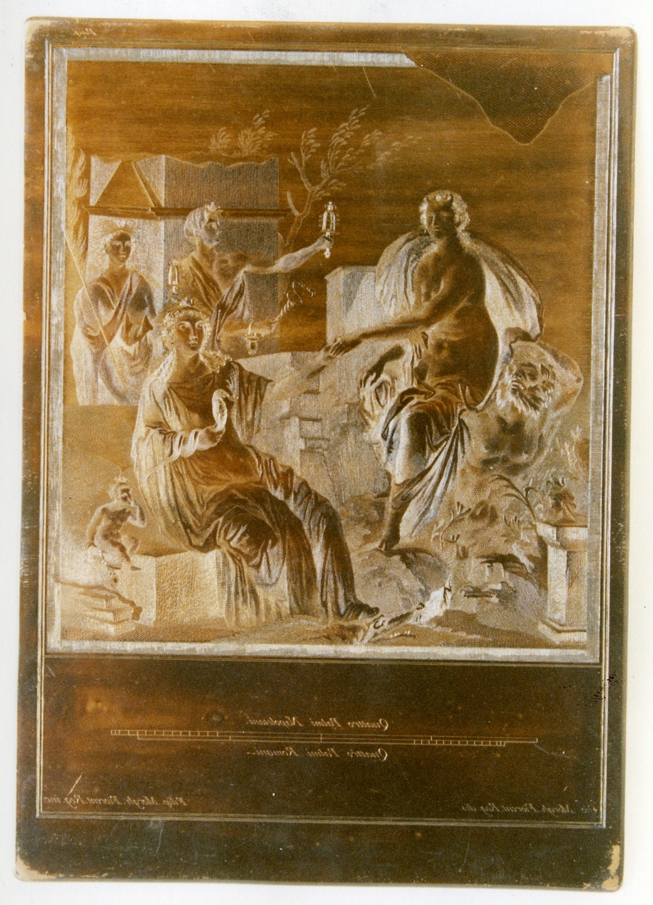 tempio di Iside: Io a Canopo (matrice) di Morghen Giovanni Elia, Morghen Filippo (sec. XVIII)
