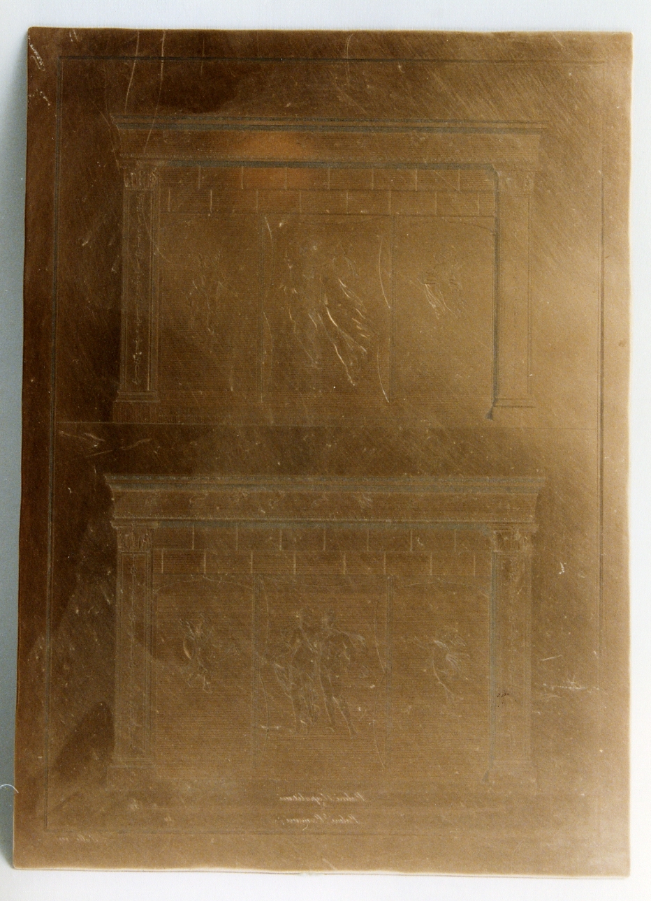tempio di Iside: particolari architettonici e decorativi (matrice) di La Vega Francesco, Nolli Carlo (sec. XVIII)