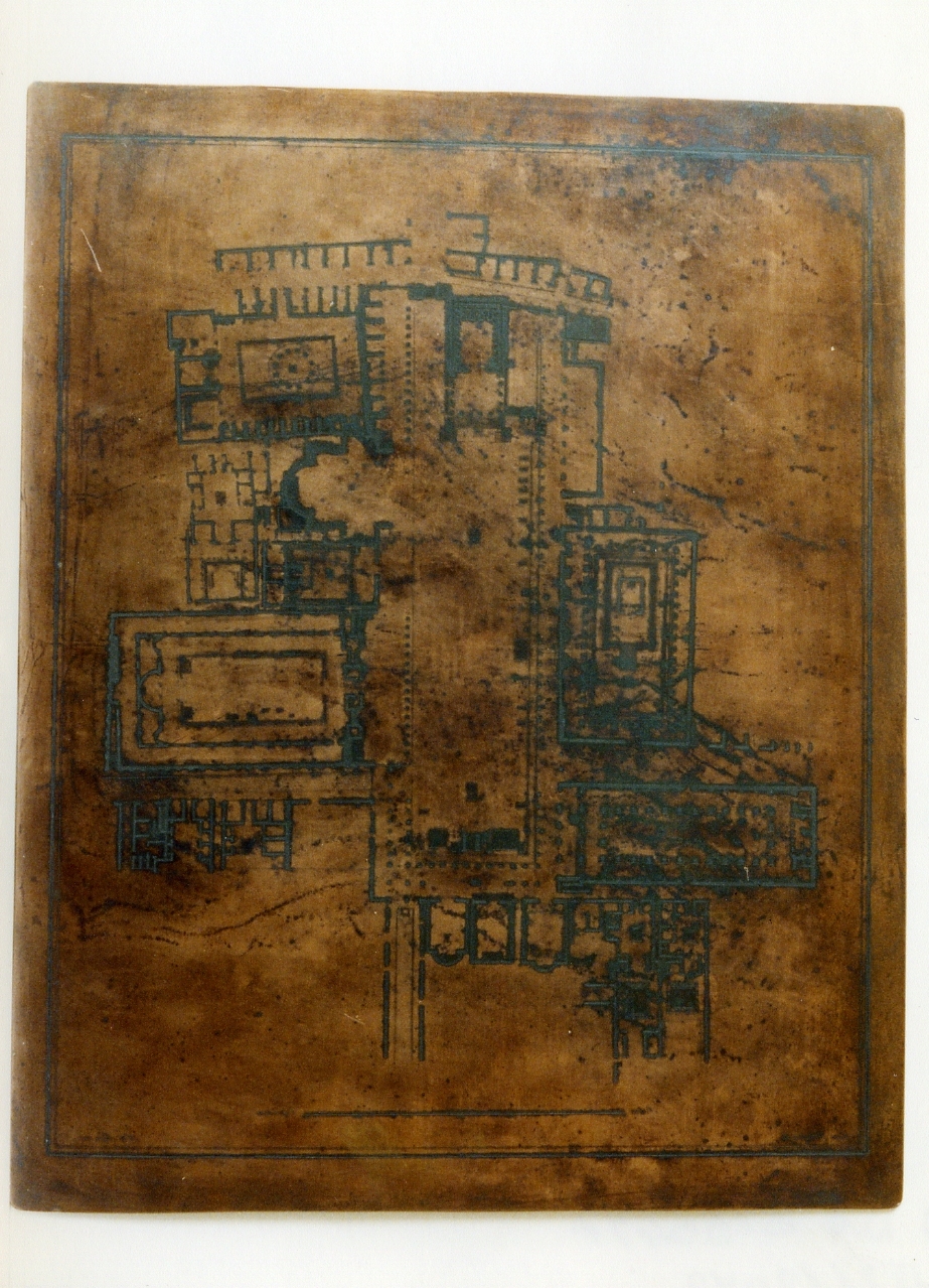 planimetria del foro di Pompei (matrice) di Aloja Raffaele, Atticciati Luigi (sec. XVIII)