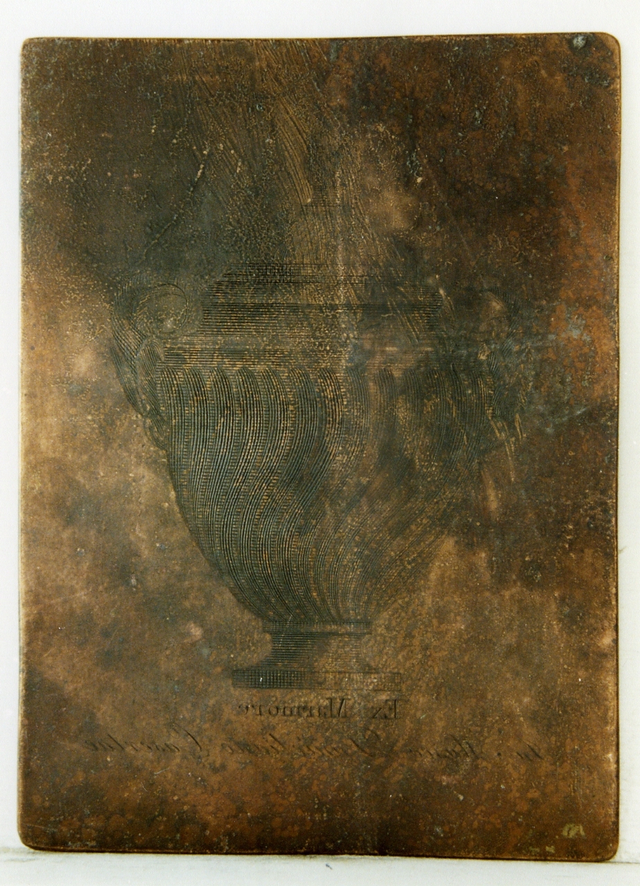 urna marmorea (matrice) - ambito napoletano (sec. XIX)