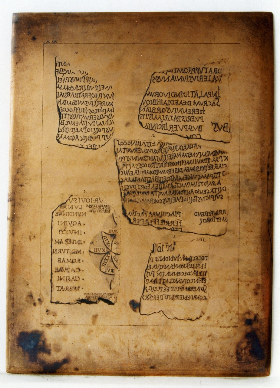 testi latini: epigrafi/ frammenti (matrice) di Biondi Carlo, Russo Andrea (sec. XIX)