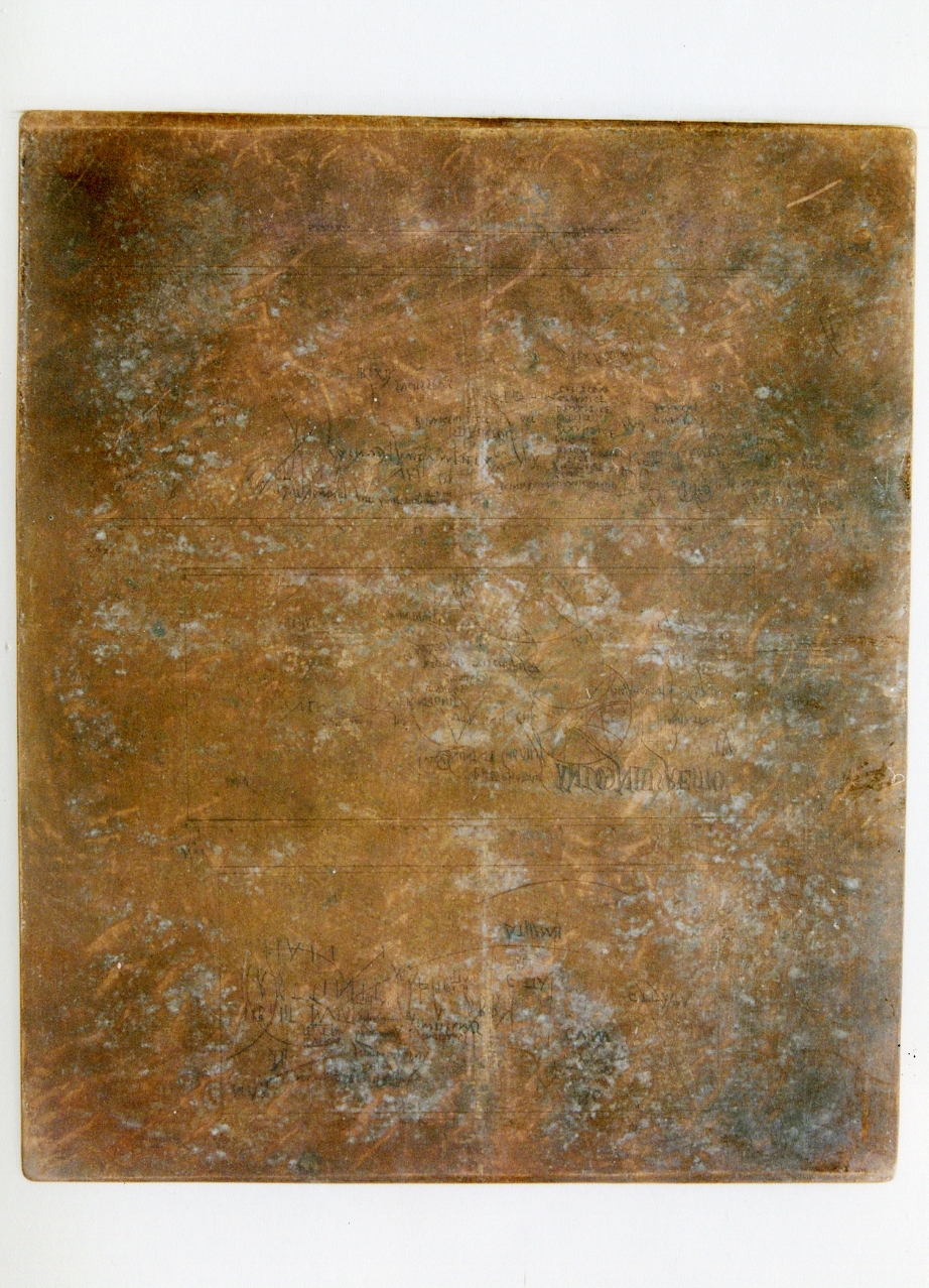 frammenti di iscrizioni graffite (matrice) di Biondi Raffaele, Borzelli F (sec. XIX)