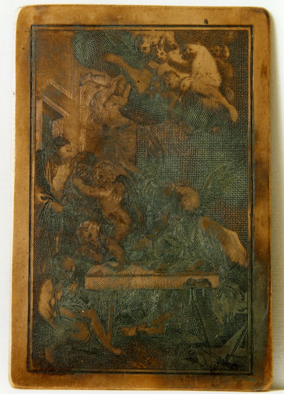 Sacra Famiglia con San Giovannino e San Michele Arcangelo (matrice) di Schedoni Bartolomeo (seconda metà sec. XVIII)