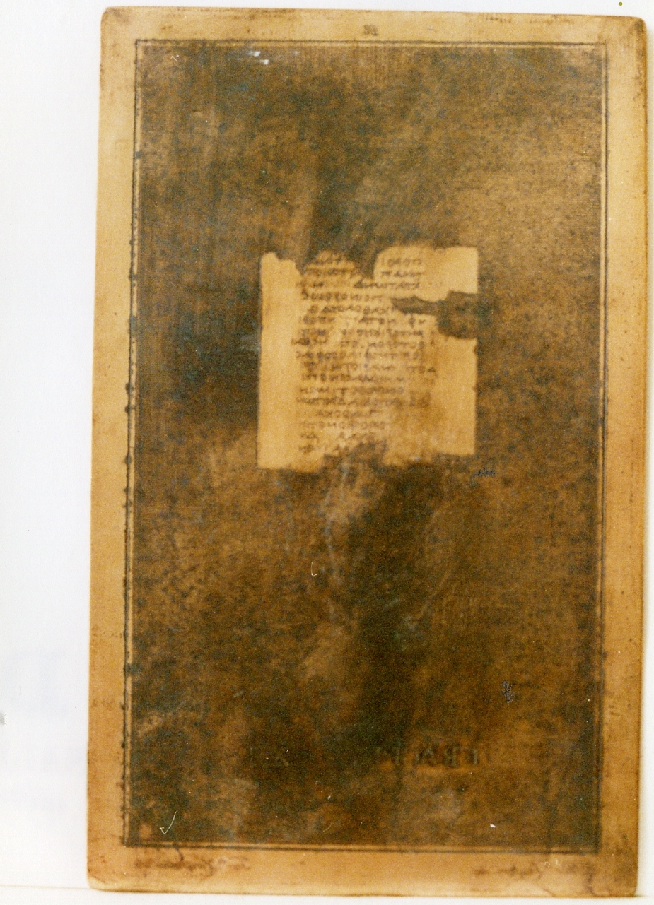 testo greco: fragm. XII (matrice) di Lentari Antonio, Ventrella Ferdinando (sec. XIX)