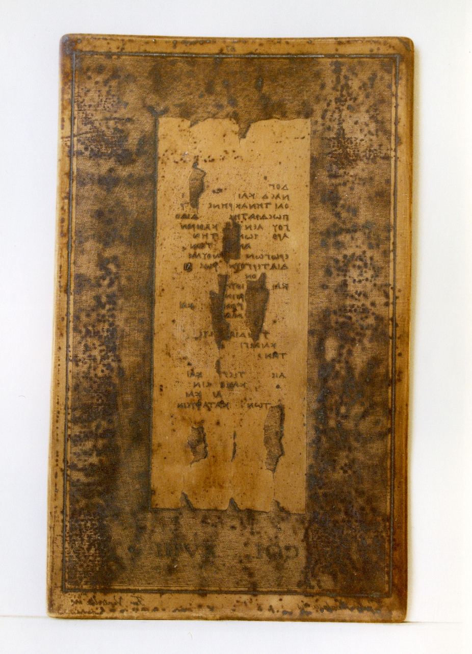 probabilmente testo greco da Filodemo «dei poemi»: col. VIII (matrice) di Ventrella Ferdinando, Malesci Carlo (sec. XIX)