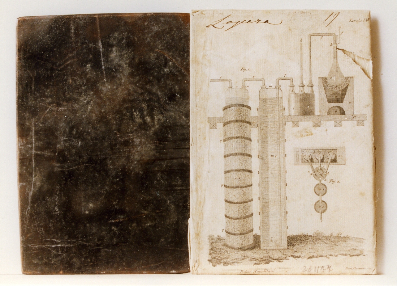 parti meccaniche: macchina a vapore (matrice) di Casanova Domenico (sec. XIX)
