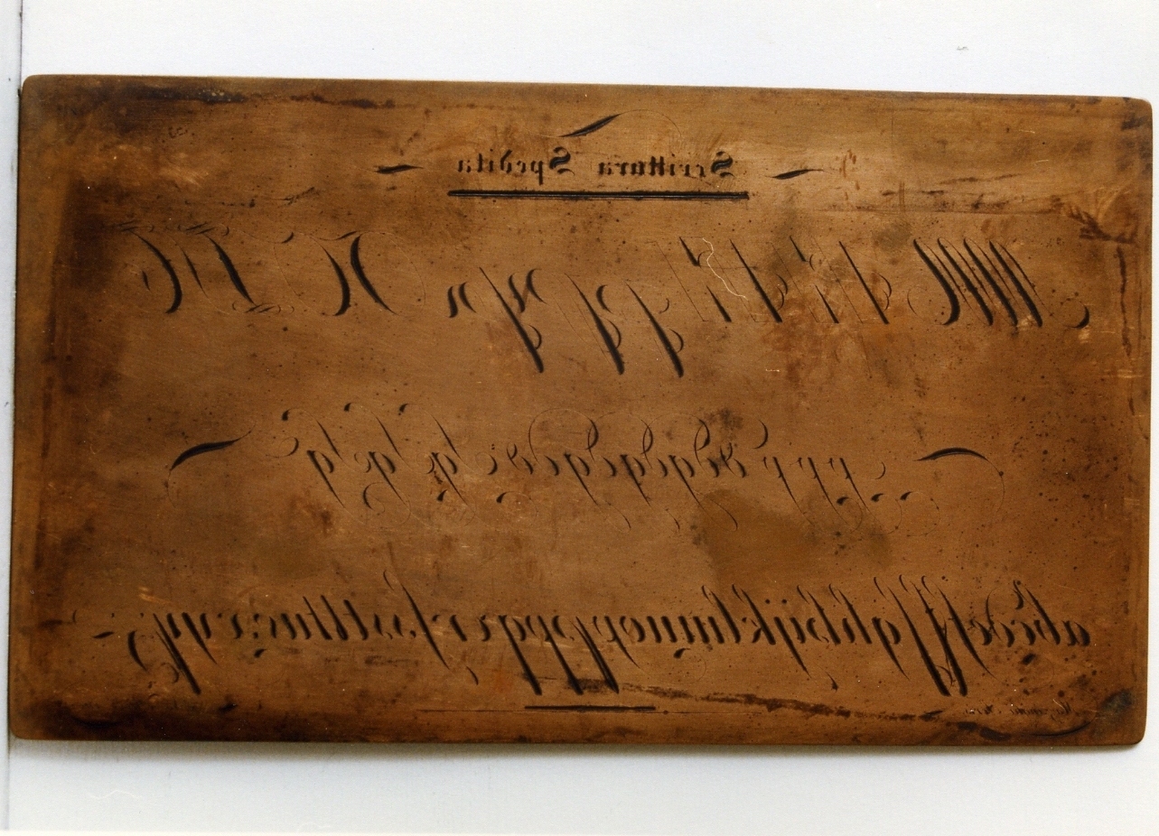 esempio di calligrafia: scrittura spedita (matrice) di Giambarba Antonino (sec. XVIII)