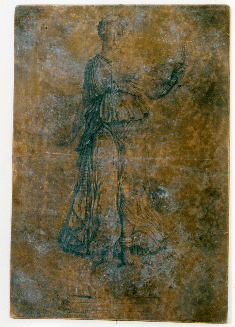 figura femminile con fiaccola (matrice) di Winckelmann Johann Joachim, Cataneo Aniello (sec. XVIII)