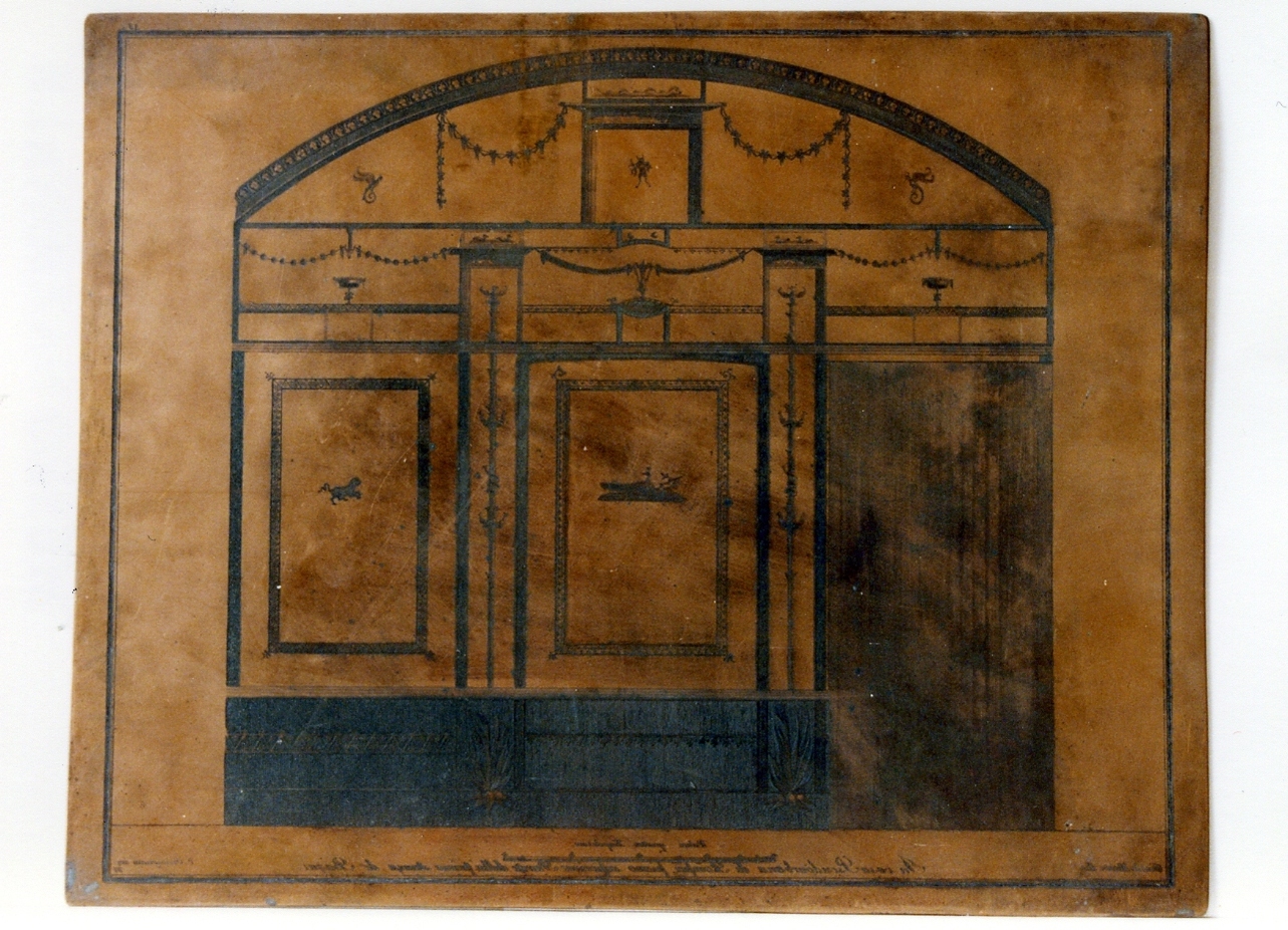 parete affrescata (matrice) di Giomignani Francesco, Lomanto (secc. XVIII/ XIX)