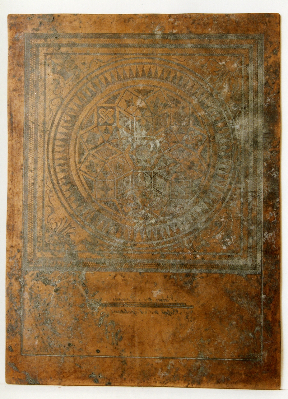 mosaico a tappeto (matrice) di Casanova Giovanni Battista, Zaballi Antonio (secc. XVIII/ XIX)