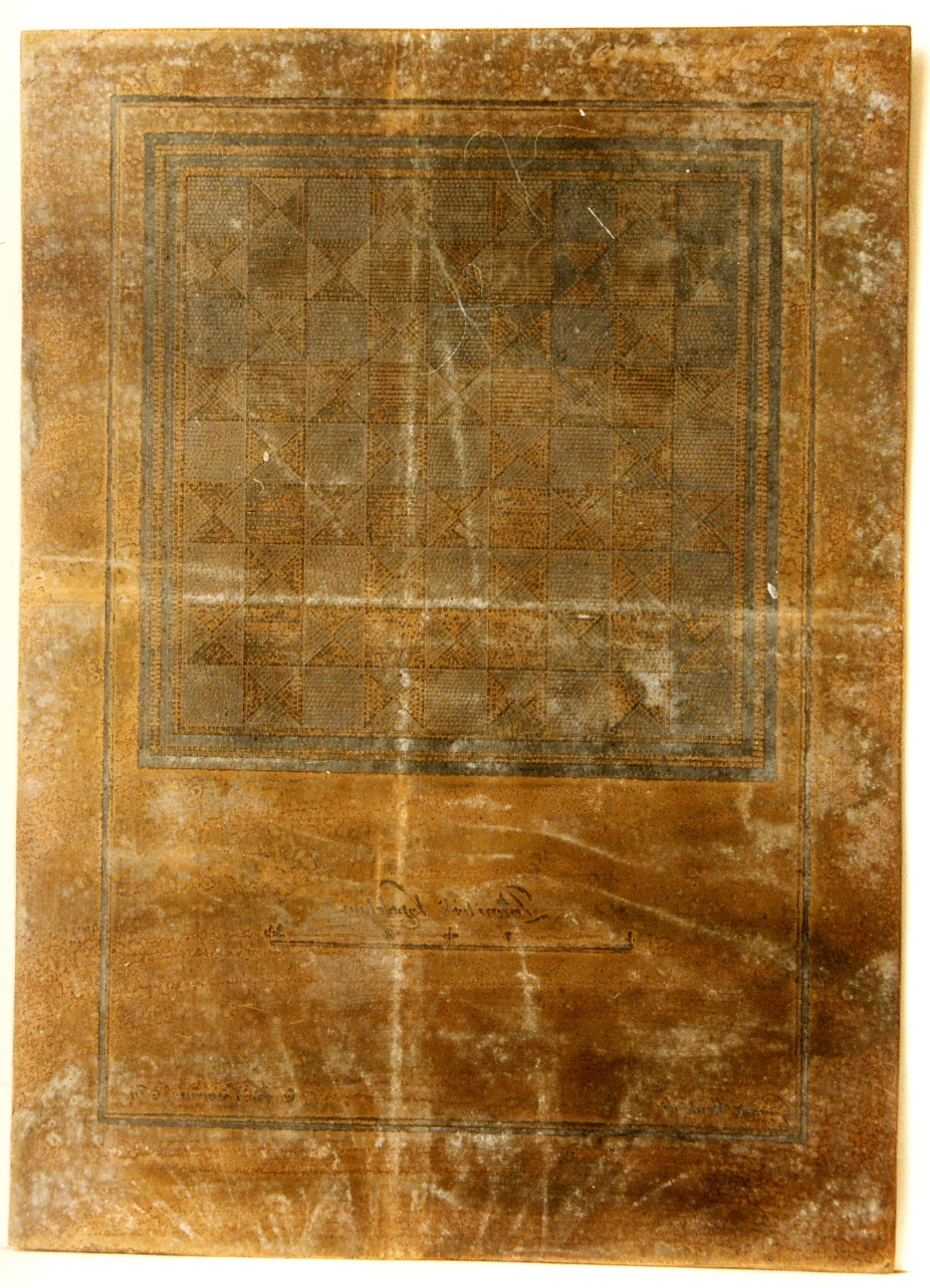 mosaico geometrico (matrice) di Cesarano Niccolò, Lomanto Giuseppe (secc. XVIII/ XIX)