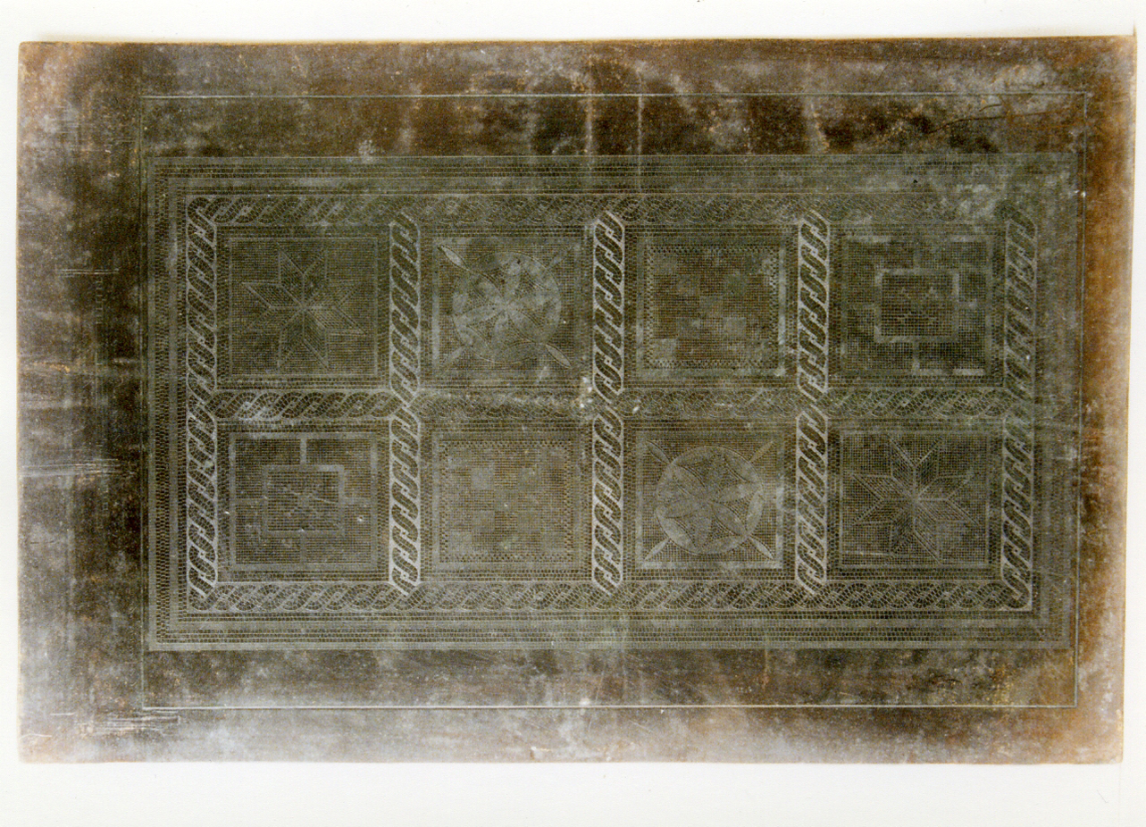 mosaico tappeto (geometrico) (matrice) di Casanova Domenico, Casanova Giuseppe (sec. XIX)