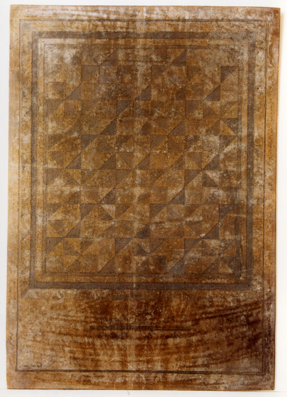 mosaico a tappeto (matrice) di Geri Carlo, Casanova Giovanni Battista (secc. XVIII/ XIX)