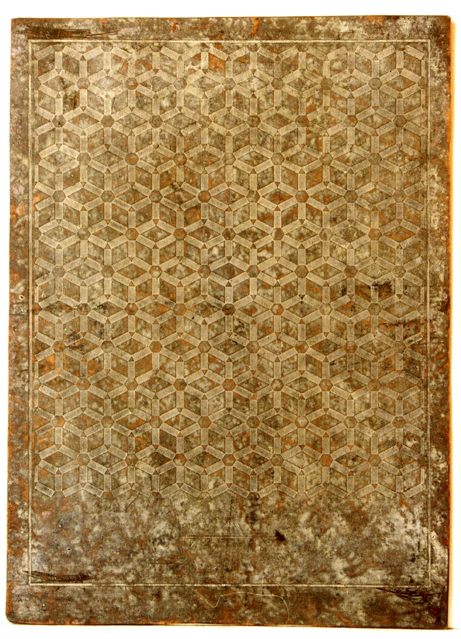 pavimento in opus sectile (matrice) di Cesarano Niccolò, Casanova Giovanni Battista (secc. XVIII/ XIX)