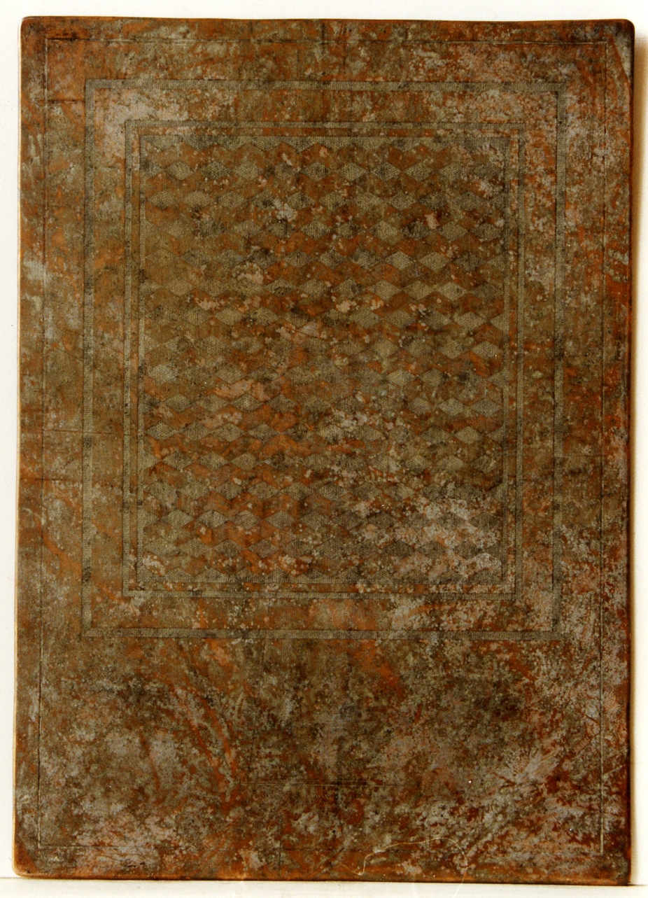 mosaico tappeto (geometrico) (matrice) di Billy Niccolò, Casanova Giovanni Battista (secc. XVIII/ XIX)