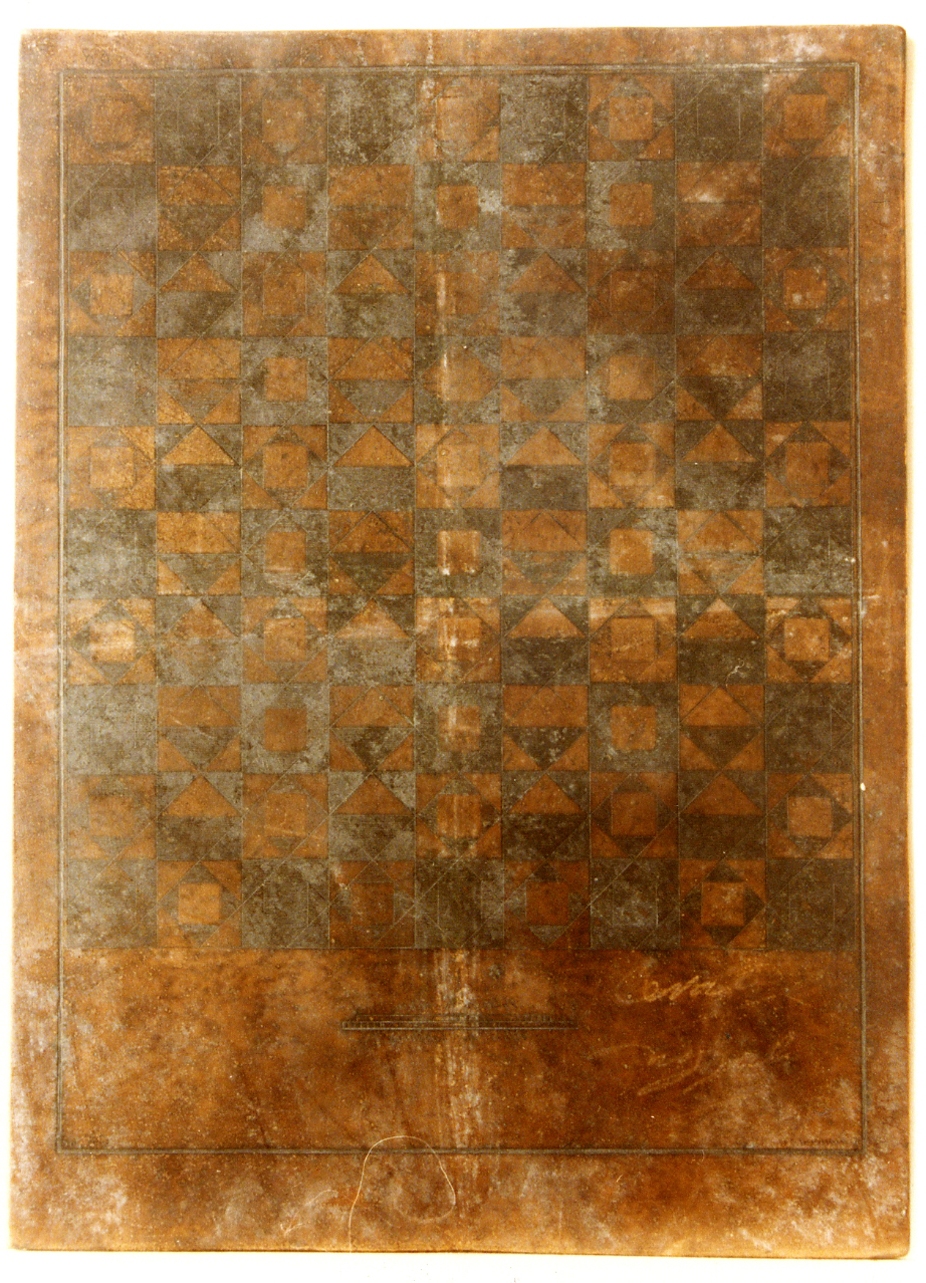 pavimento in opus signinum (matrice) di Casanova Giovanni Battista, Geri Carlo (secc. XVIII/ XIX)
