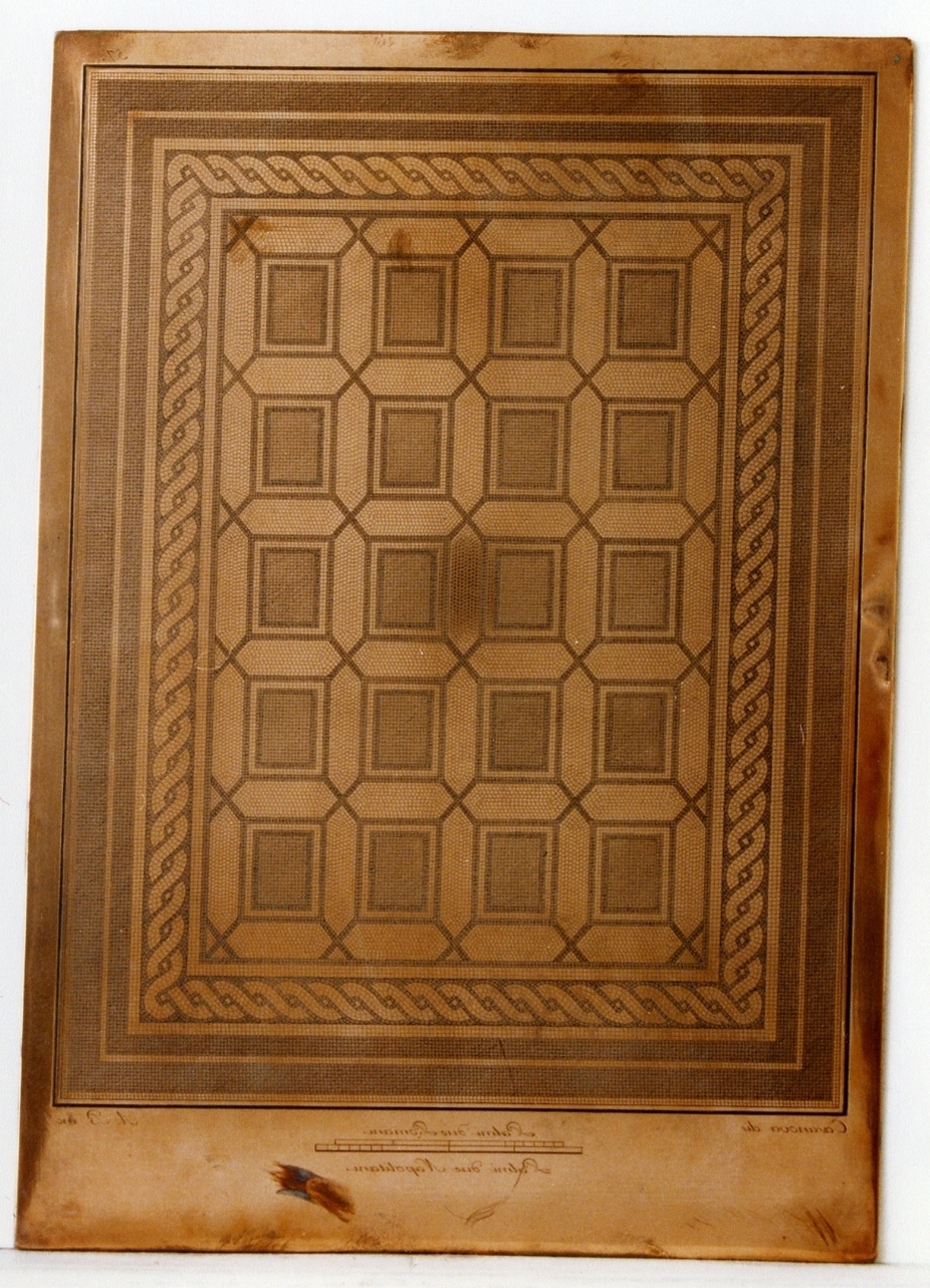 mosaico pavimentale (matrice) di Casanova Giovanni Battista (sec. XVIII)