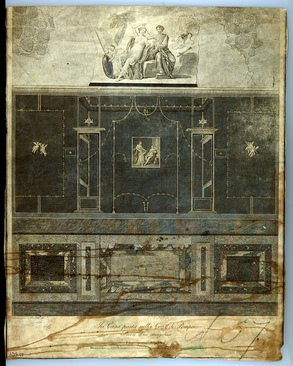 decorazione pittorica parietale (incisione) di Morelli Francesco, Imperato Filippo (primo quarto sec. XIX)