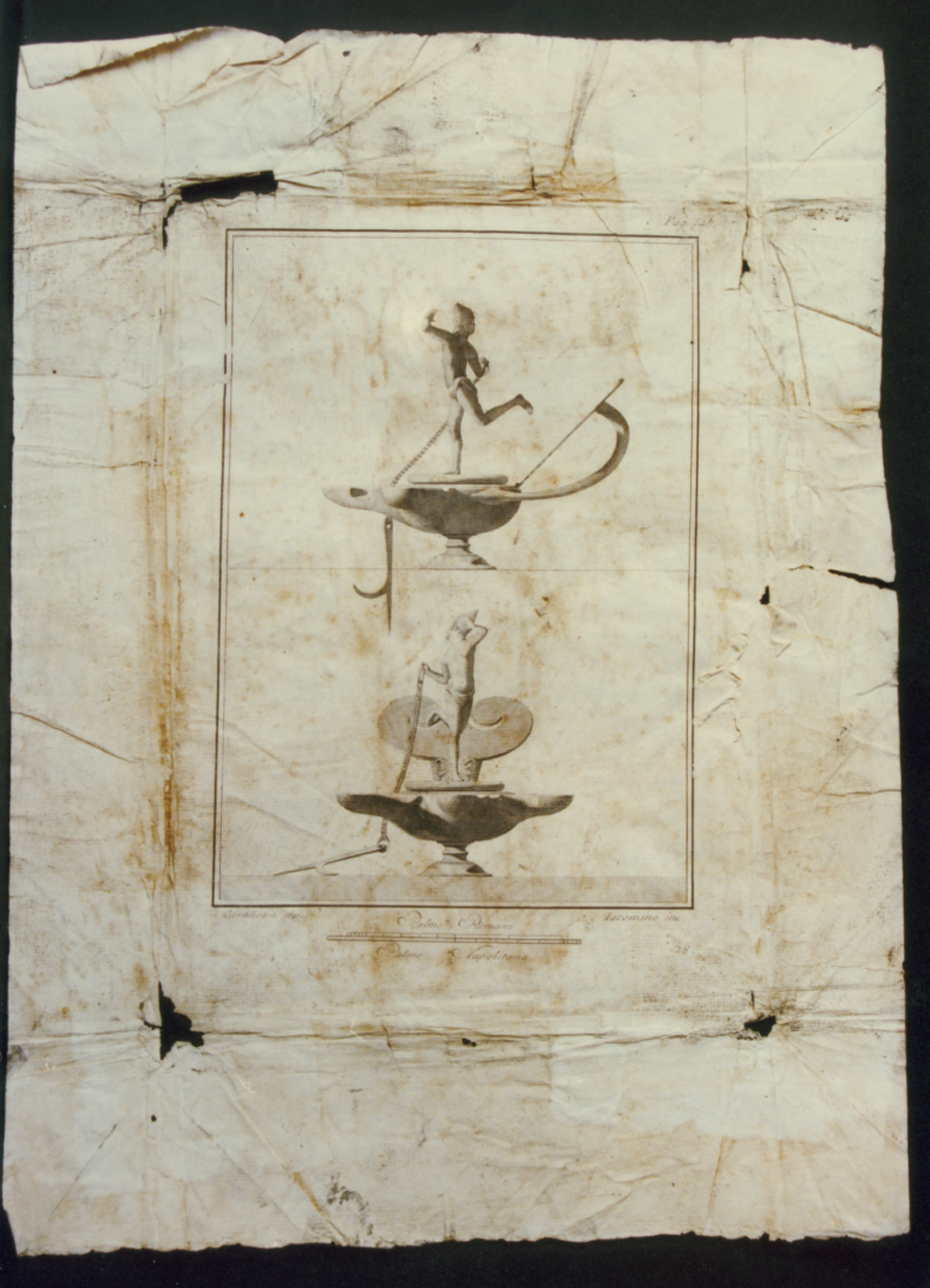 statua di peplophoros (stampa) di Casanova Giovanni Battista, Boily Luigi (sec. XVIII)