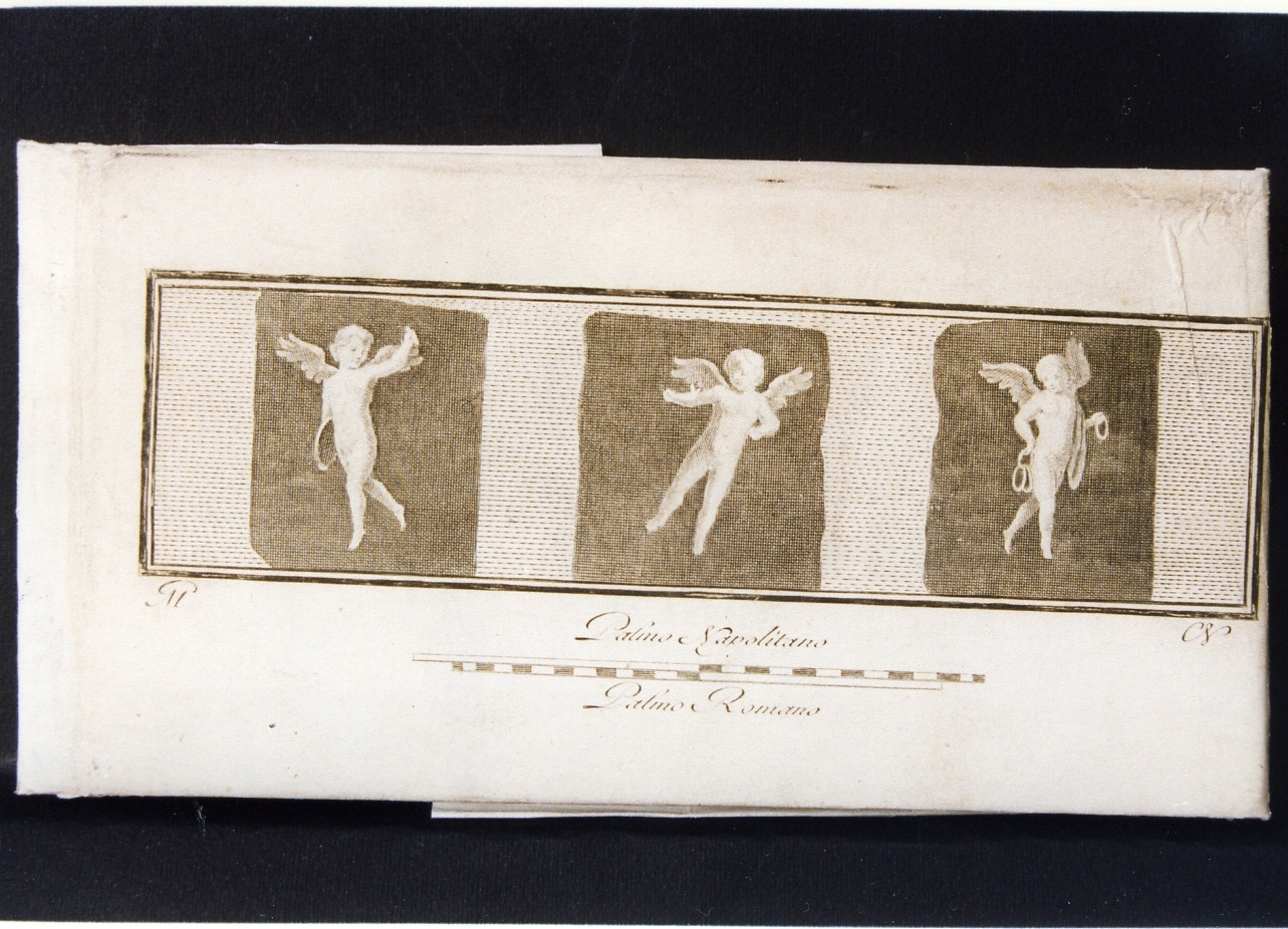 tre amorini (stampa controfondata) di Nolli Carlo, Morghen Giovanni Elia (sec. XVIII)