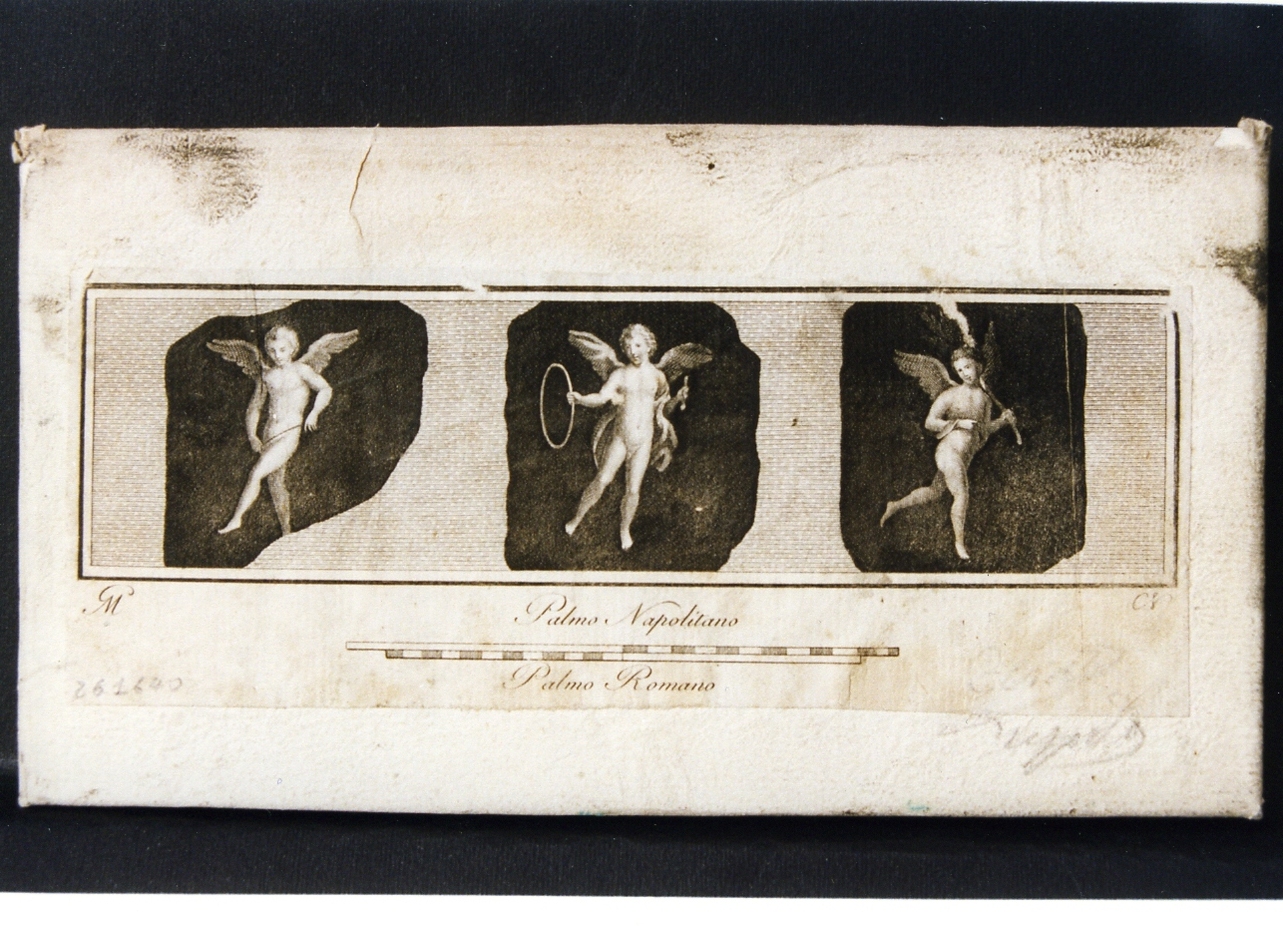 tre amorini (stampa controfondata smarginata) di Nolli Carlo, Morghen Giovanni Elia (sec. XVIII)