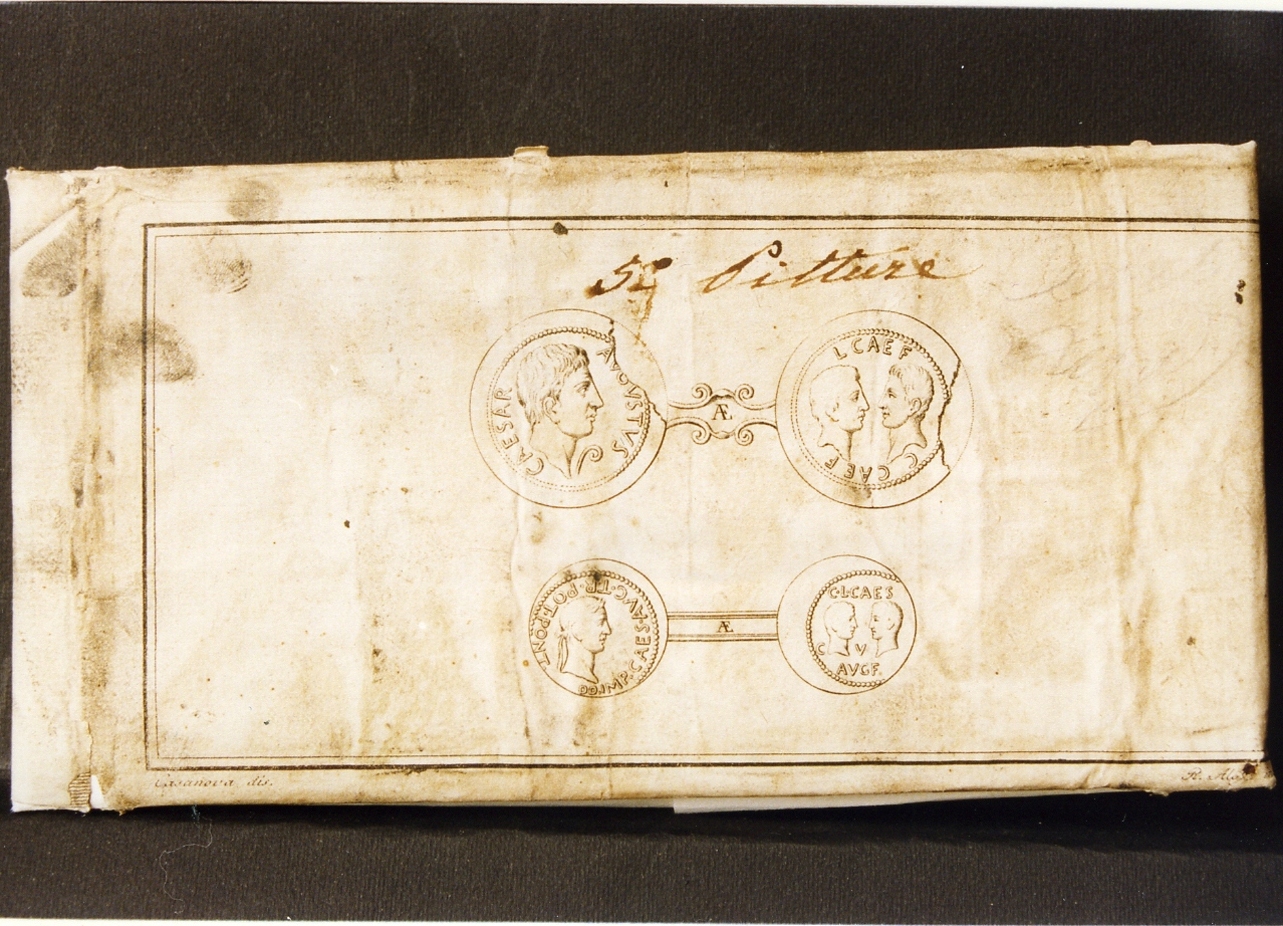 due monete: recto-verso (stampa controfondata) di Aloja Raffaele, Casanova Giovanni Battista (sec. XVIII)