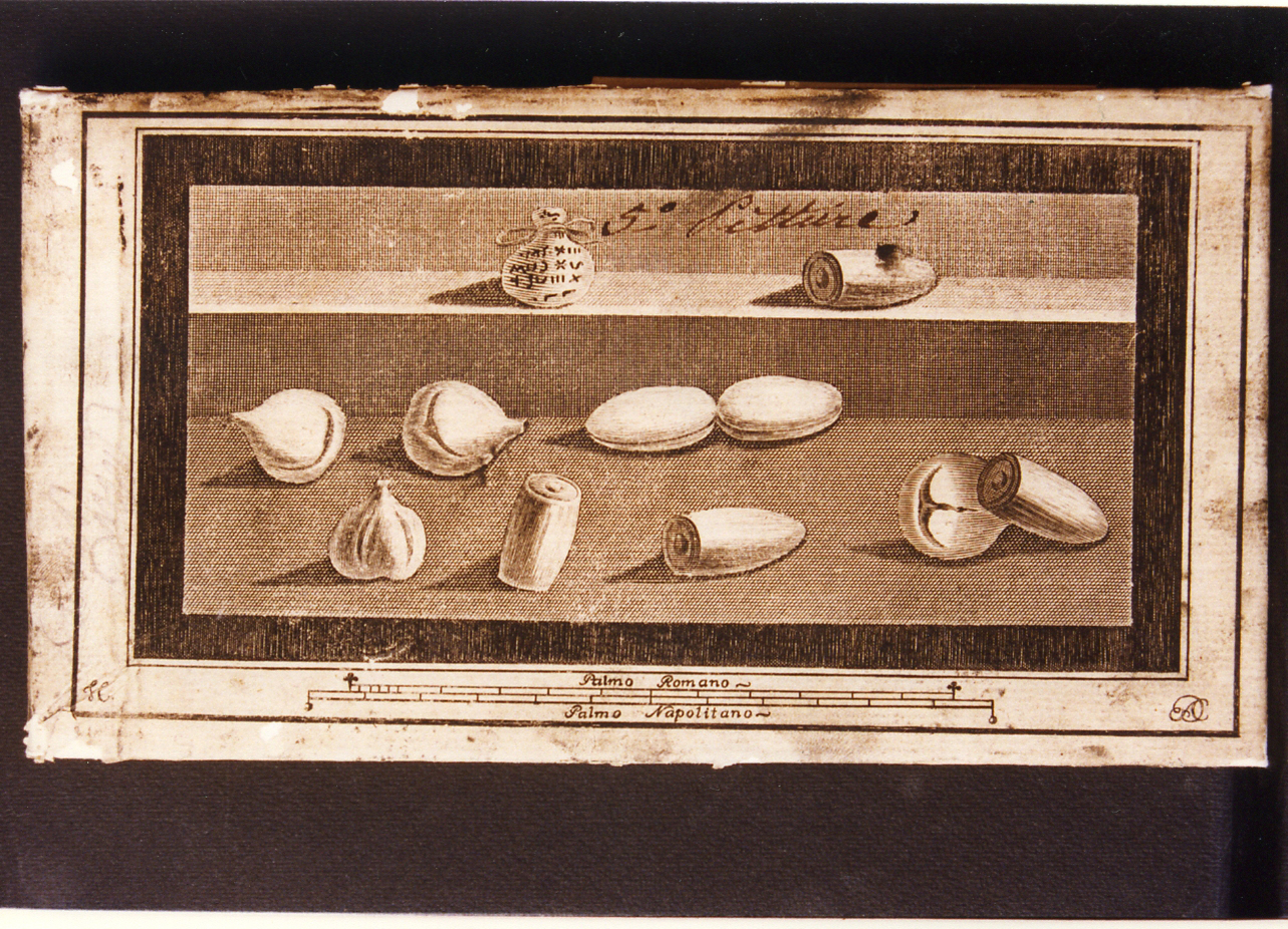 fichi ed oggetti (stampa controfondata) di Cepparoli Francesco (sec. XVIII)