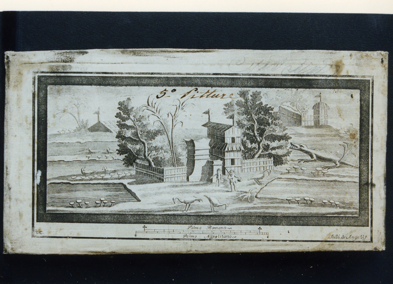 paesaggio nilotico (stampa) di Campana Vincenzo, De Angelis Secondo (sec. XVIII)