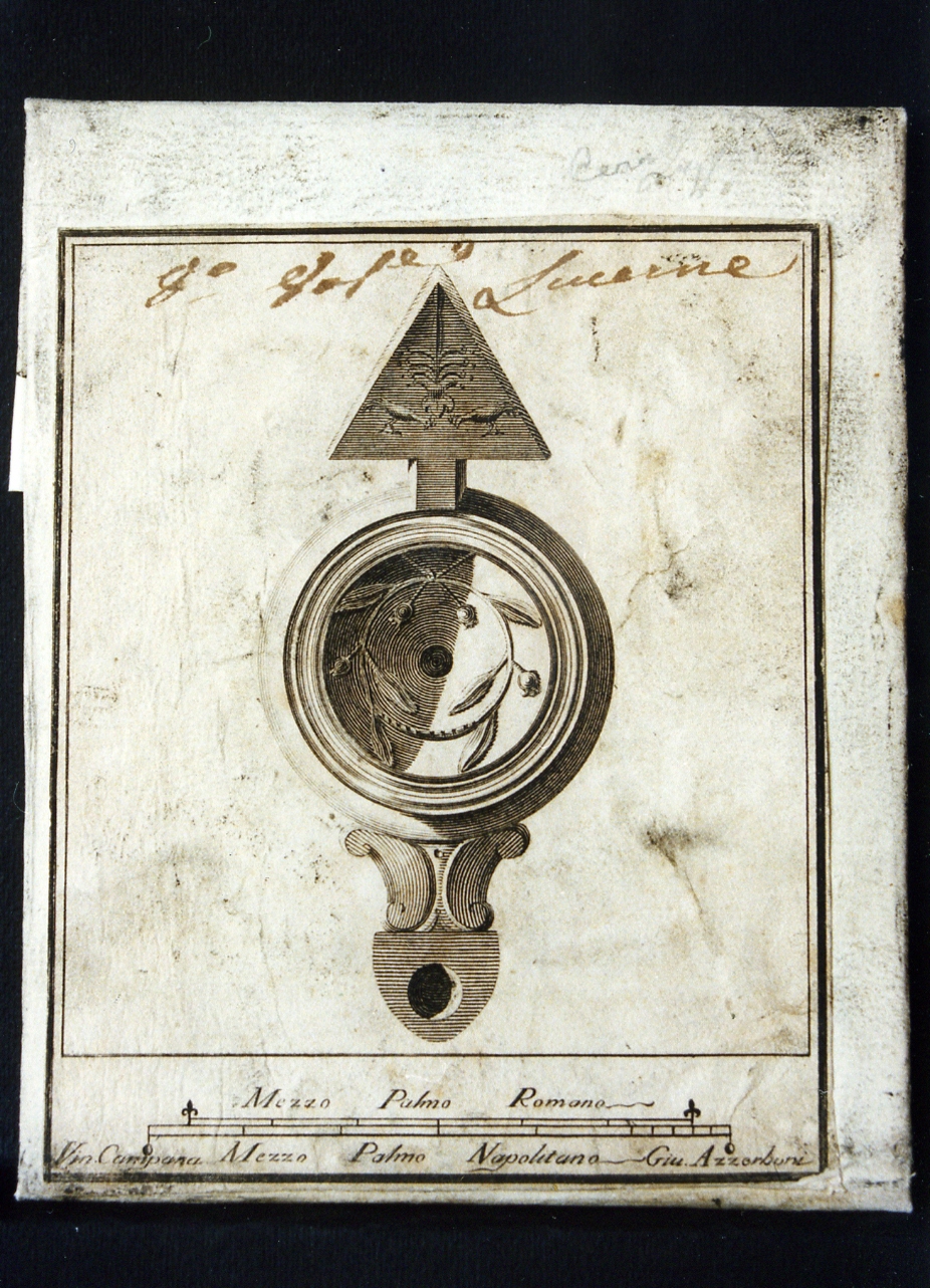 lucerna monolicne (stampa controfondata smarginata) di Azzerboni Giuseppe, Campana Vincenzo (sec. XVIII)