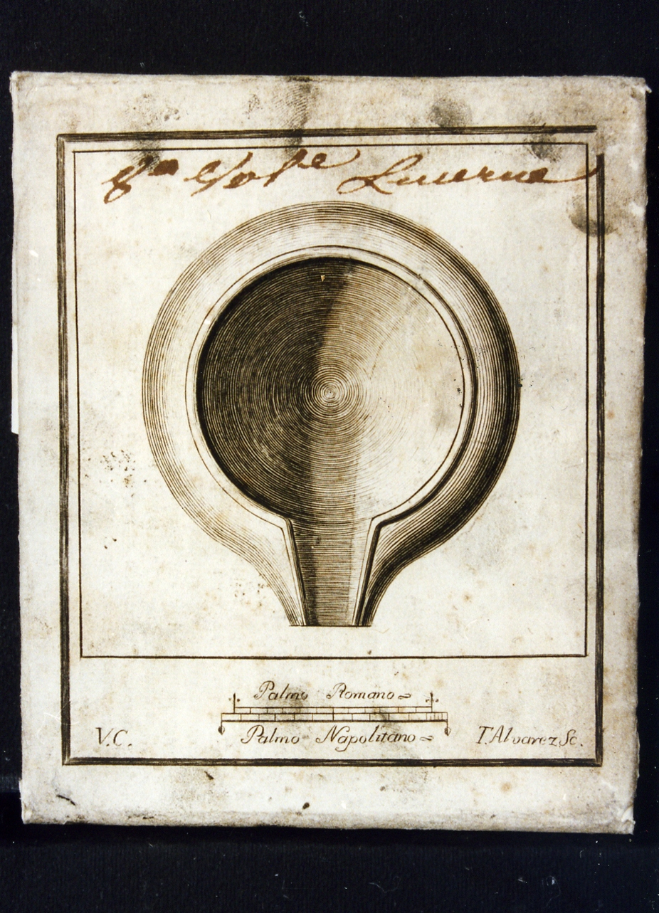 mortaio (stampa controfondata) di Campana Vincenzo, Alvarez Thomas (sec. XVIII)