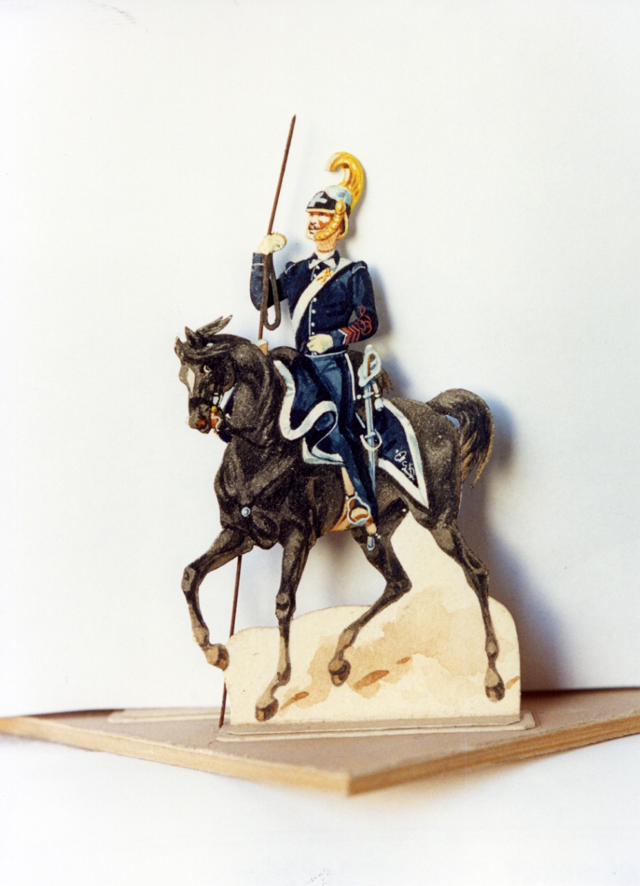 figura maschile (disegno, serie) - ambito napoletano (sec. XIX)