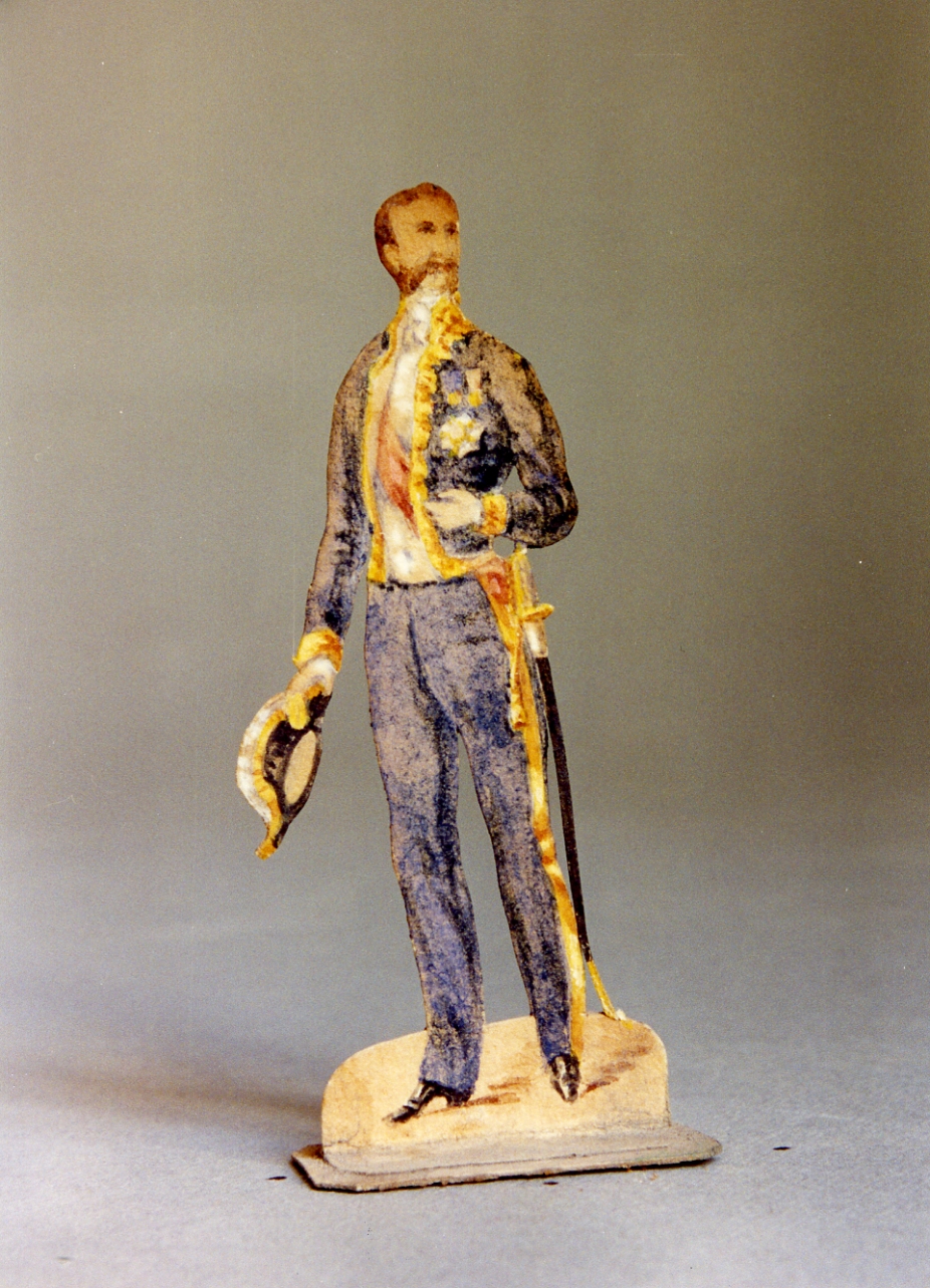 figura maschile (disegno, serie) di Gin Emilio, Gin Emanuele (seconda metà sec. XIX)