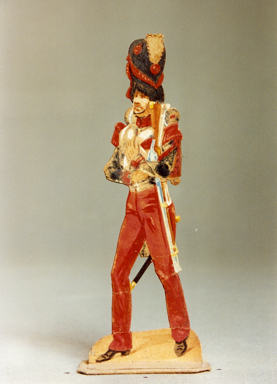 soldato (disegno, serie) di Gin Emilio, Gin Emanuele (seconda metà sec. XIX)