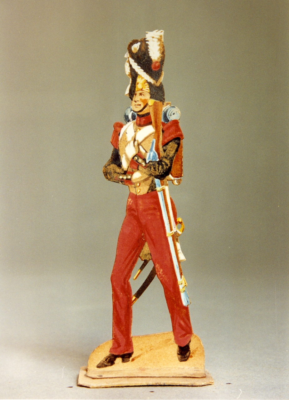 soldato (disegno, serie) di Gin Emilio, Gin Emanuele (seconda metà sec. XIX)