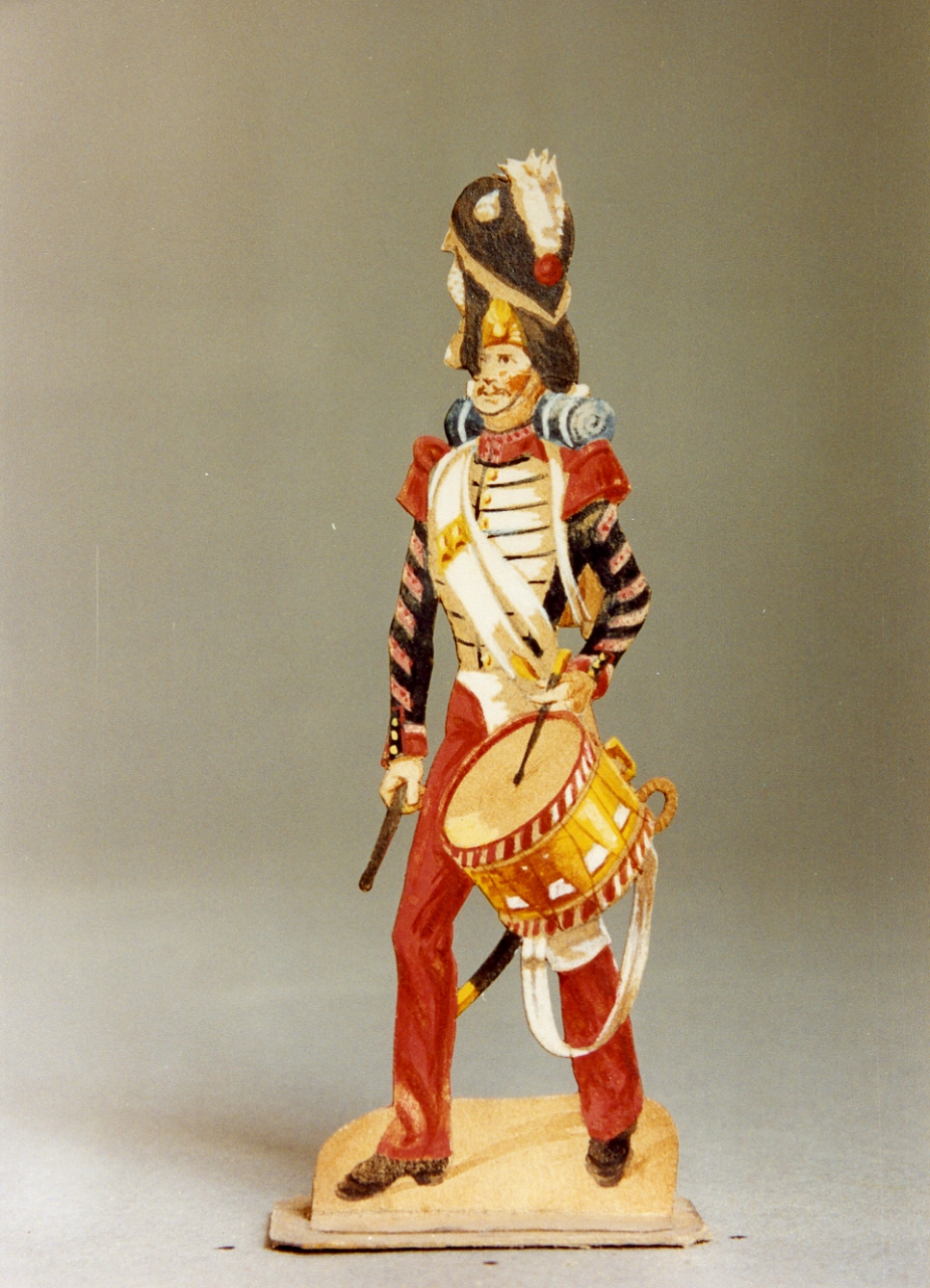 soldato (disegno, serie) di Gin Emilio, Gin Emanuele (seconda metà sec. XIX)