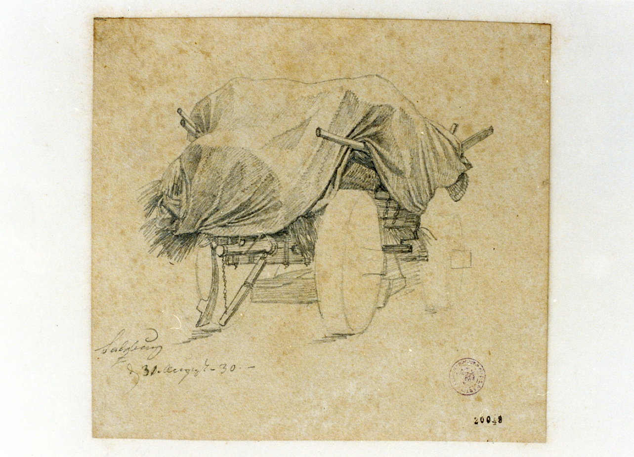 carro di fieno (disegno) di Holm Christian Frederick Carl (sec. XIX)