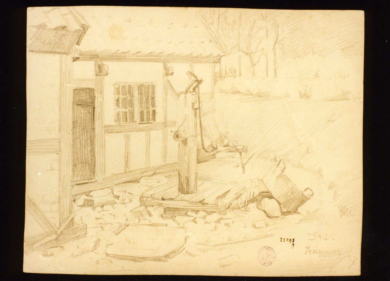 casolare (disegno) - ambito danese (sec. XIX)