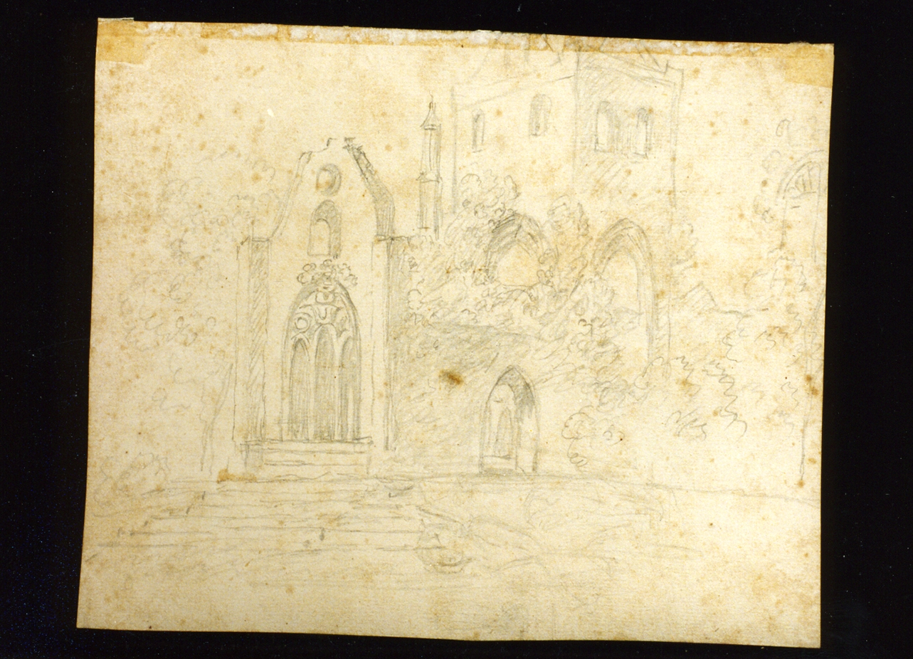 studio di chiesa (disegno) di Lorentzen Christian August (secc. XVIII/ XIX)
