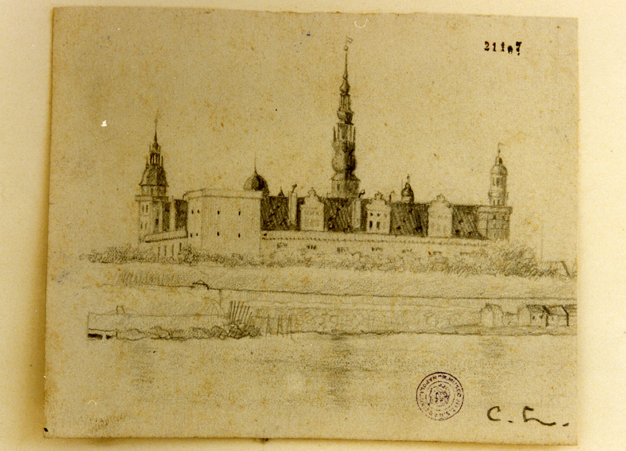 prospetto di città (disegno) di Lund Carl Ove Julian (secc. XIX/ XX)