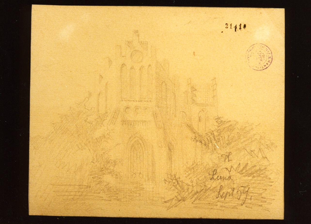 chiesa (disegno) - ambito danese (sec. XIX)