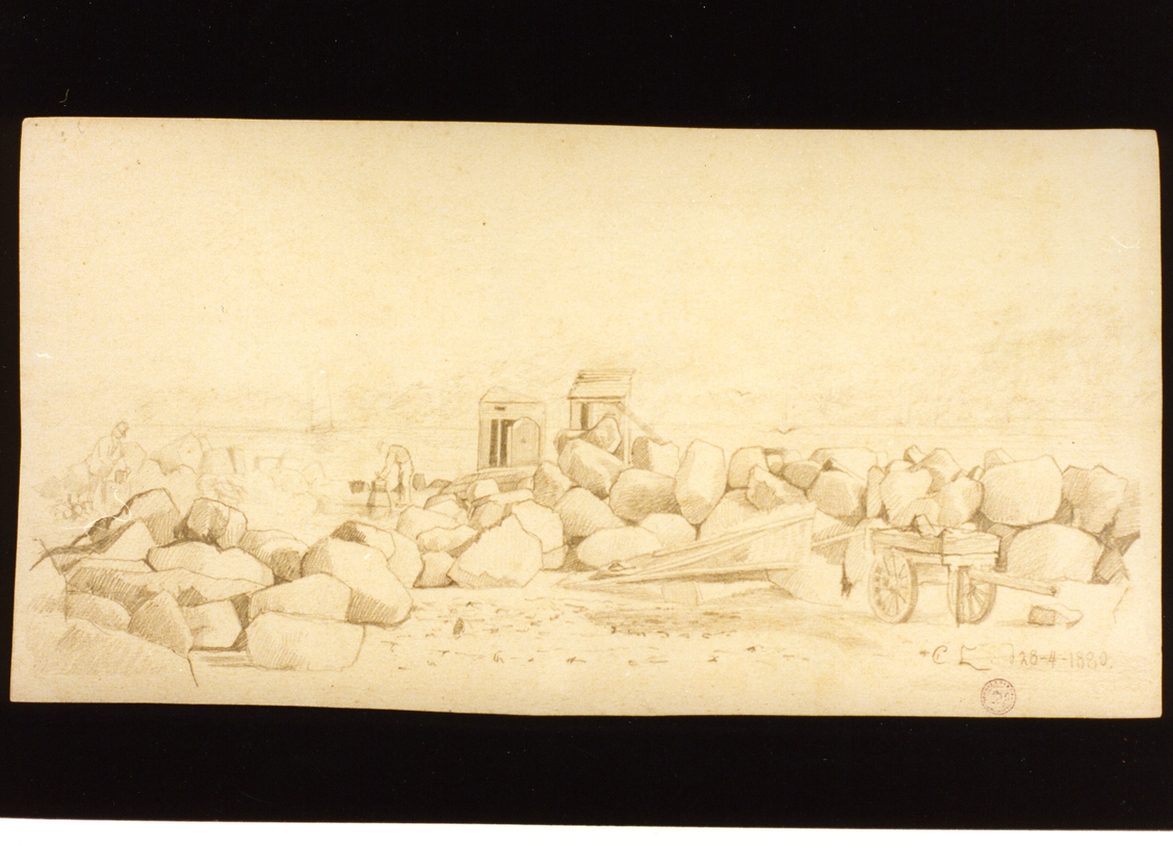 spaccapietre (disegno) di Lund Carl Ove Julian (sec. XIX)