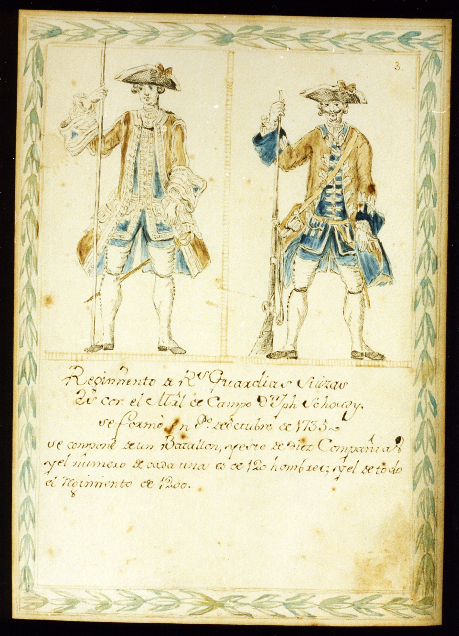 uniformi militari dell'esercito borbonico (disegno) di Toma Gustavo (sec. XIX)