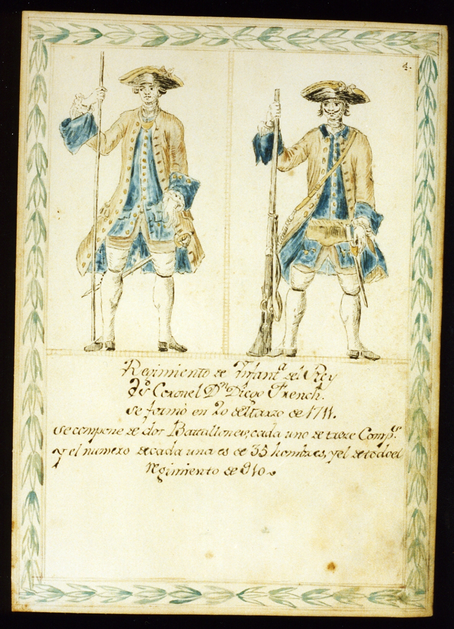 uniformi militari dell'esercito borbonico (disegno) di Toma Gustavo (sec. XIX)