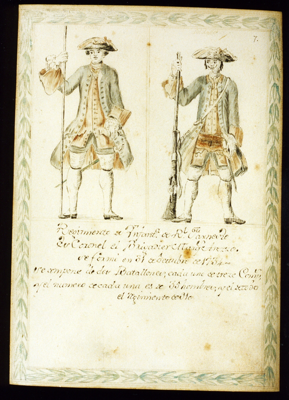 uniformi militari dell'esercito borbonico (disegno) di Toma Gustavo (sec. XIX)