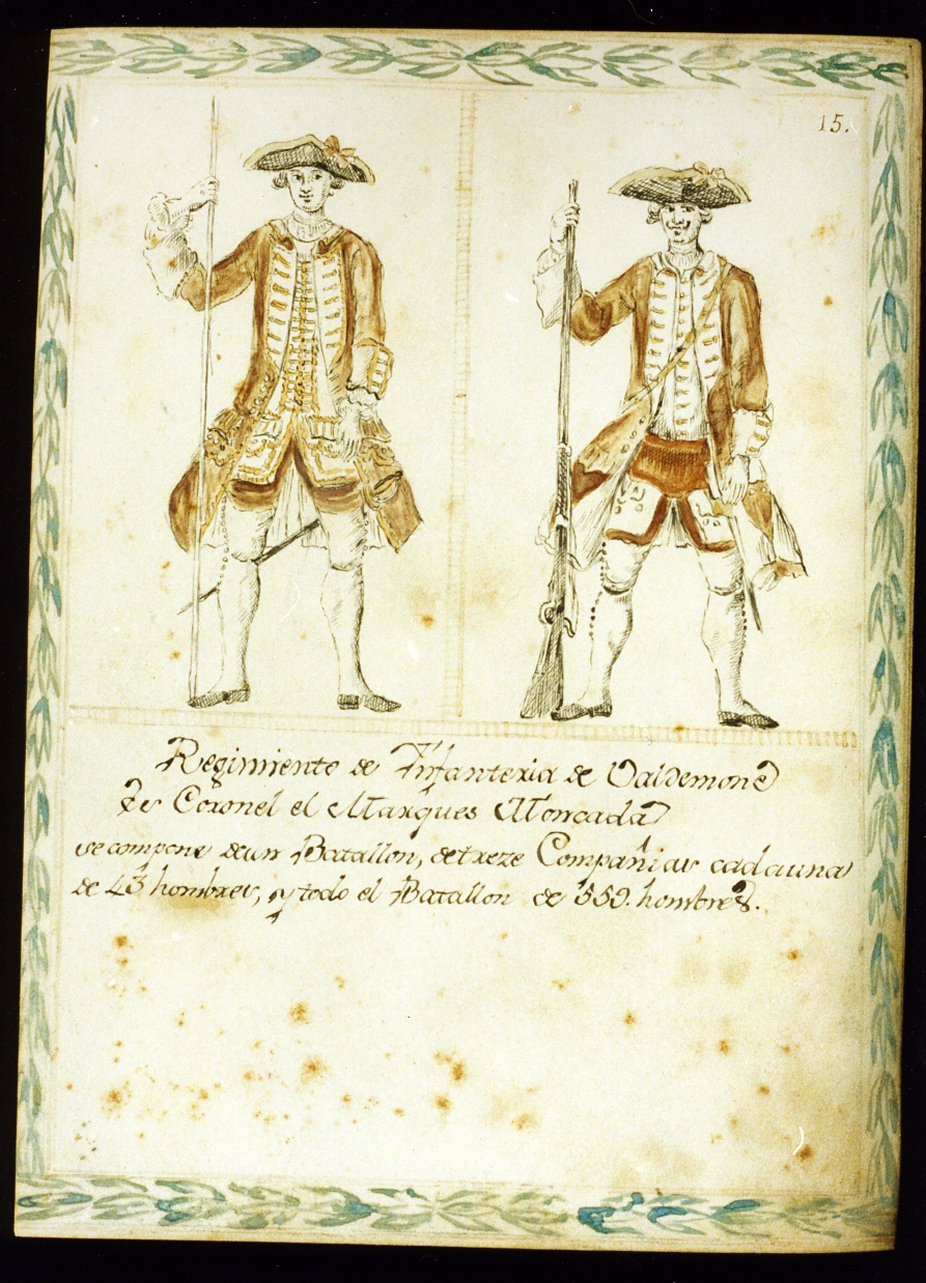 uniformi militari dell'esercito borbonico (disegno) di Toma Gustavo (sec. XIX)
