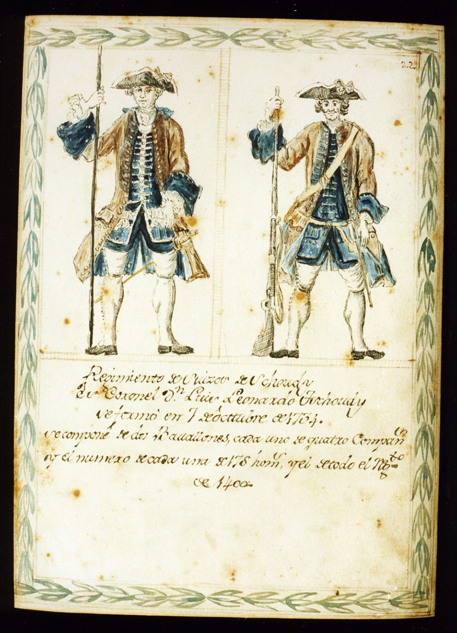 uniformi militari dell'esercito borbonico (disegno) di Toma Gustavo (sec. XIX)