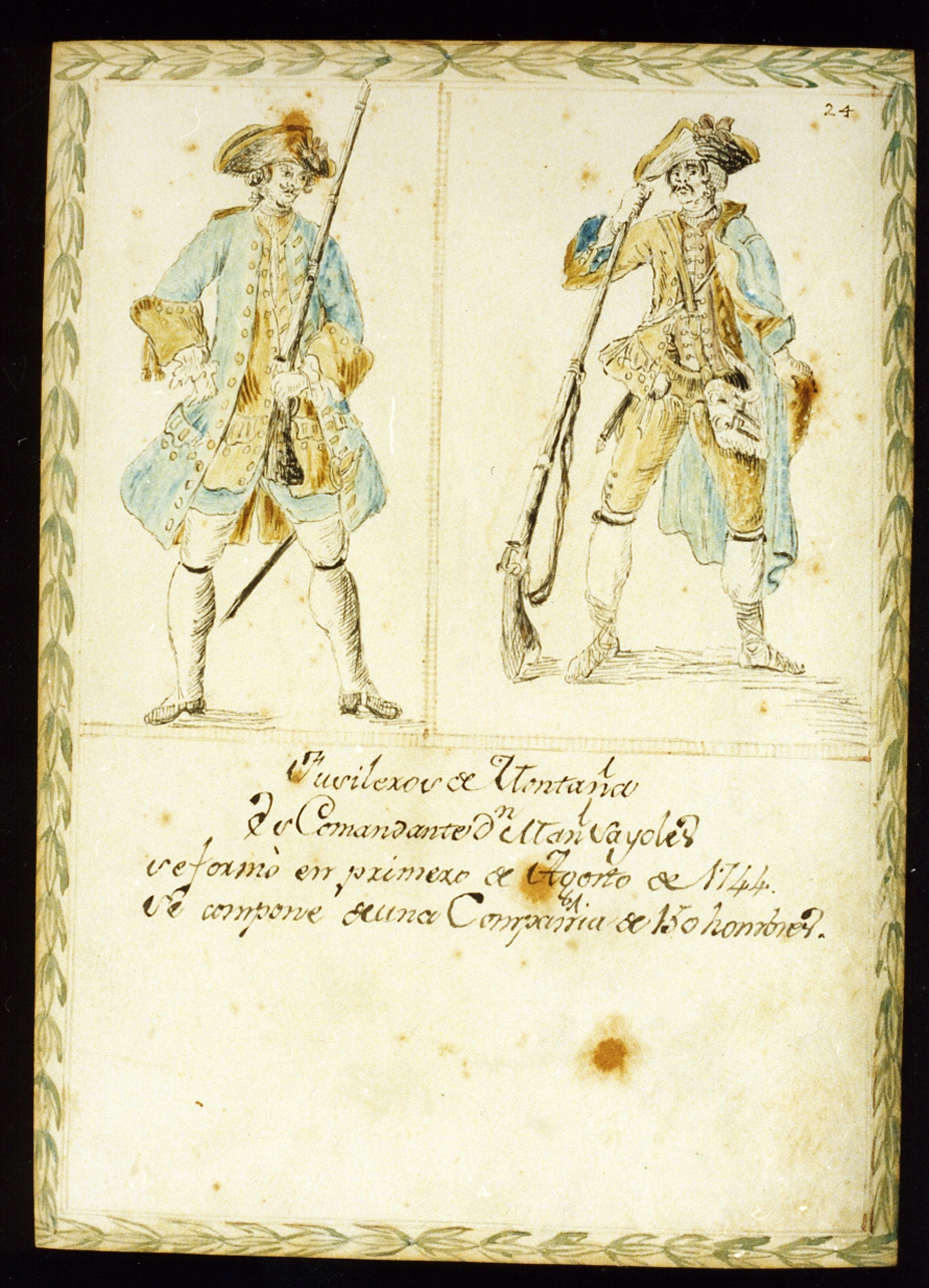 uniformi militari dell'esercito borbonico (disegno) di Toma Gustavo (sec. XIX)